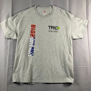 Flow Expo 2018 TRIC Breaking Tradition Gray T-Shirt Hanes Tagless XL Plumbing